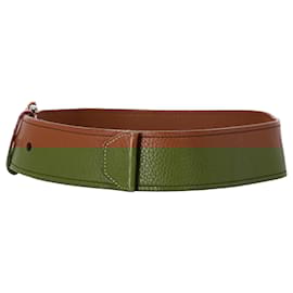 Prada-Prada Grained Belt in Brown Leather-Brown