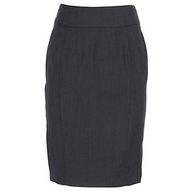 Falda mini de lana gris de Burberry London Gris