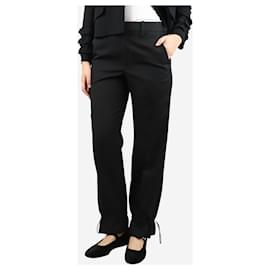 JW Anderson-Black cuffed-hem trousers - size UK 8-Black