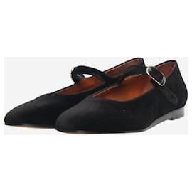 Autre Marque-Black velvet Mary Janes - size EU 40 (UK 7)-Black