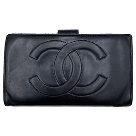 Chanel CC Lambskin Wallet Black