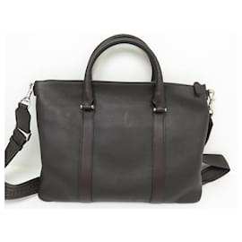 Montblanc-NEW MONTBLANC SOFT GRAIN LEATHER DOCUMENT BRIEFCASE BAG-Brown