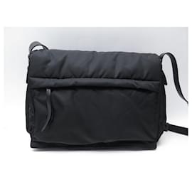Prada-PRADA HAND BAG RE-NYLON LARGE PADDED 1BD256 SHOULDER BAG-Black