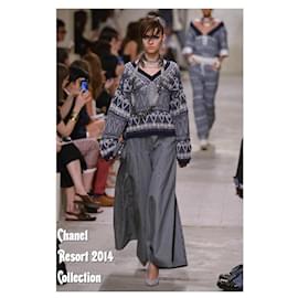 Chanel-2014 Chanel & Lagerfeld Resort 2014 14C cashmere sweater jumper Singapore runway 40it-Multiple colors