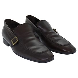 Chaussures LOUIS VUITTON en cuir 7 marron LV Auth bs17139 Marron