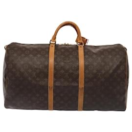 Louis Vuitton-LOUIS VUITTON Monogram Keepall 60 Boston Bag M41422 LV Auth 88579-Monogram