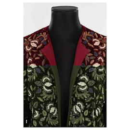 SéZane-Velvet jacket-Dark red