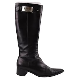 Dior-Leather boots-Black