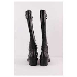Dior-Leather boots-Black