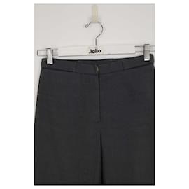 Louis Vuitton-Wide wool trousers-Grey