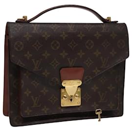 Louis Vuitton-LOUIS VUITTON Monogram Monceau 28 Hand Bag 2way M51185 LV Auth 88632-Monogram