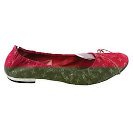 Louis Vuitton-Burgundy ballerinas-Dark red