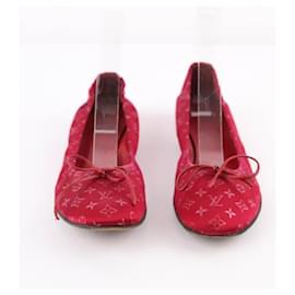 Louis Vuitton-Burgundy ballerinas-Dark red