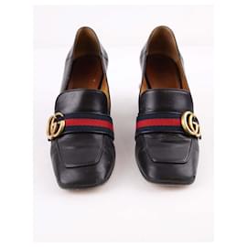 Gucci-Leather loafers-Black