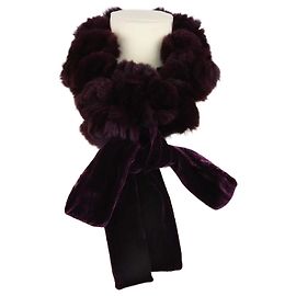 Collo di pelliccia viola Christian Dior Altro