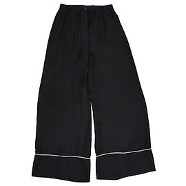 Pantaloni PRADA T.FR Seta Nero