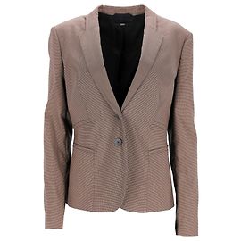 Hugo Boss Blazer Boss Jirella en lin marron Marron Rouge