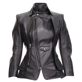 Altuzarra Giacca da motociclista foderata in shearling All Saints Nene Nero