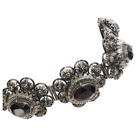 Alexander Mcqueen-Alexander McQueen Rose Choker jewel choker necklace-Silvery,Metallic
