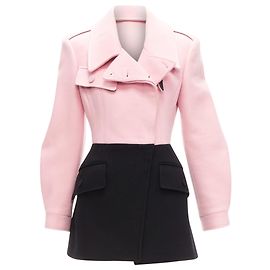 Giacca utility nera e rosa con tasche di Alexander Mcqueen Nero
