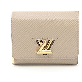 Billetera bi-fold de cuero Epi Louis Vuitton Beige Otro