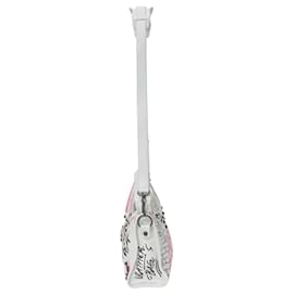 Balenciaga-Balenciaga Motocross Classic Graffiti City Bag in White Leather-Other