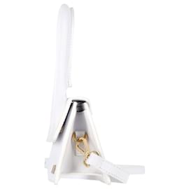 Jacquemus-Jacquemus Le Chiquito Mini Bag in White Leather-White,Cream
