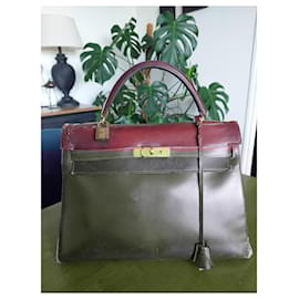 Hermès-Kelly 32-Dark red