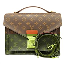 Louis Vuitton-Louis Vuitton Monogram Monceau Shoulder Bag-Brown