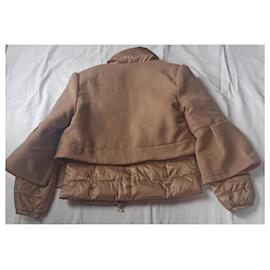 Elisabetta Franchi-puffer jacket-Camel