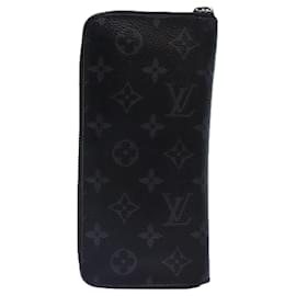 Louis Vuitton-LOUIS VUITTON Monogram Eclipse Zippy Wallet Vertical Wallet M62295 Auth 89056-Monogram