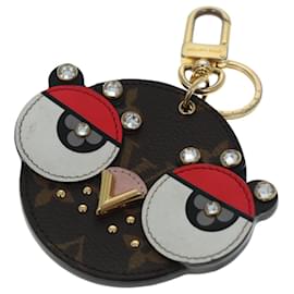Louis Vuitton-LOUIS VUITTON Monogram Porte Cles Animal Face Charm M68216 LV Auth bs17848-Monogram