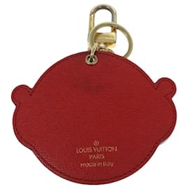 Louis Vuitton-LOUIS VUITTON Monogram Porte Cles Animal Face Charm M68216 LV Auth bs17848-Monogram