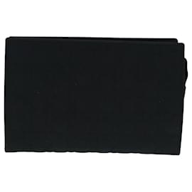 Christian Dior-Christian Dior Canage Pouch Nylon Black Gold Auth ep5643-Black,Golden