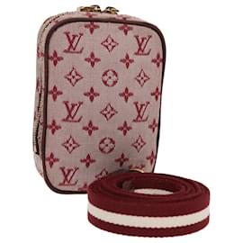 Louis Vuitton-LOUIS VUITTON Monogram Mini Usu Digital Pouch Red M60001 LV Auth 89538-Red