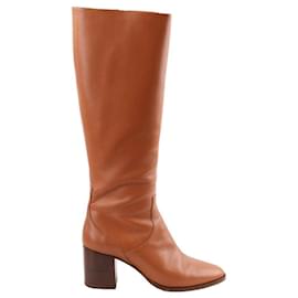 Autre Marque-Leather boots-Brown