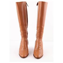 Autre Marque-Leather boots-Brown