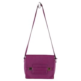 Delvaux-Madame leather shoulder bag-Purple