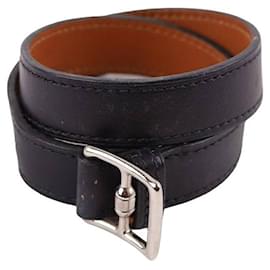 Hermès-Bracelet en cuir-Noir