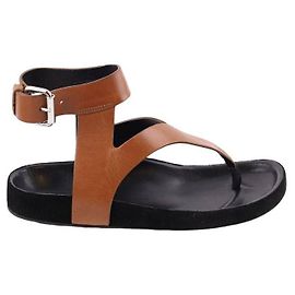 Isabel Marant Leder Sandalen Braun