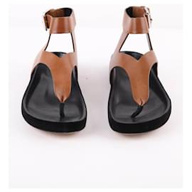 Isabel Marant-Leather sandals-Brown