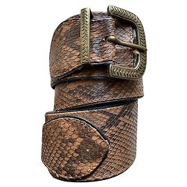 Kenzo Wide Belt Light Brown Exotic Leather 70 cm Light brown