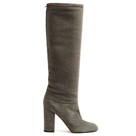 Botas Loro Piana EU38 de Ante Gris y Cachemira UK5 US7.5 Gris