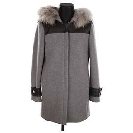Claudie Pierlot Abrigo de lana Gris