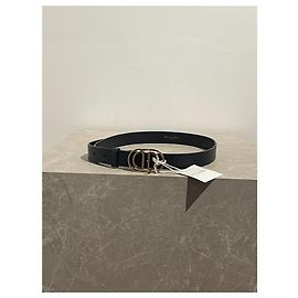 DIOR Gürtel T.cm 80 Leder Schwarz