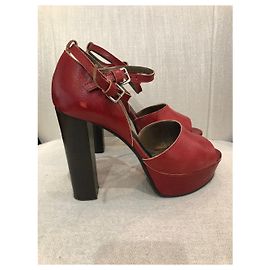 MARNI Sandals T.EU 40 Leather Red