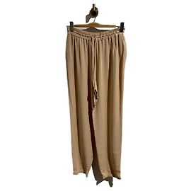 Calças FENDI T.IT 44 Seda Bege