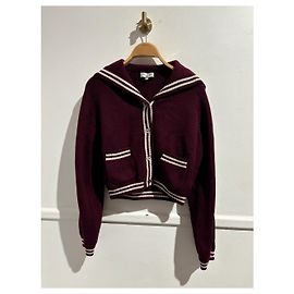 PAUL & JOE Strickwaren T.International M Wolle Bordeaux