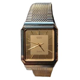 Seiko-Retro Seiko Dolce quartz watch ref 7731-5081-Golden,Bronze