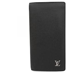 Louis Vuitton-Louis Vuitton Long Wallet Taiga Portefeuille Brazza-Grey